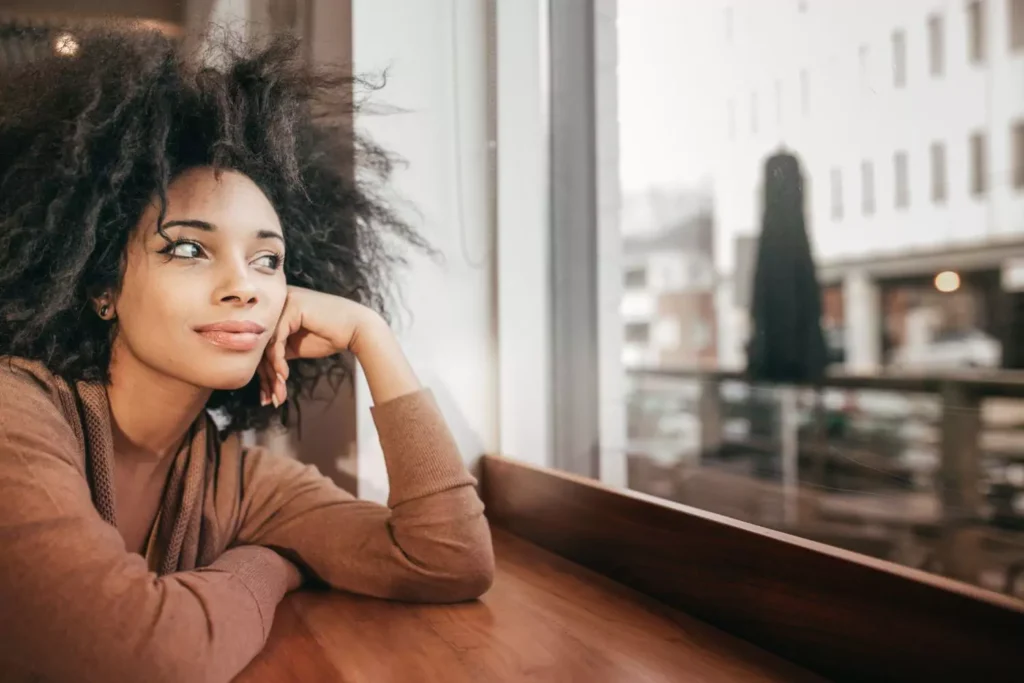 a woman who wants to get married, daydreaming