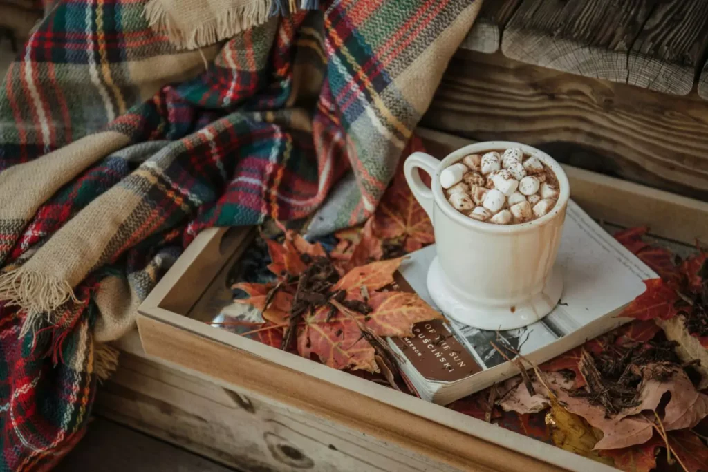 flannel, a book, a cup of hot cocoa. A change of a season