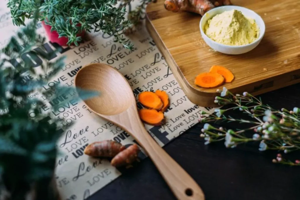 a spoon and cutting board on a kitchen counter. This article speaks to 3 ingredients for dating