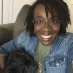 Tenell Felder and her dog